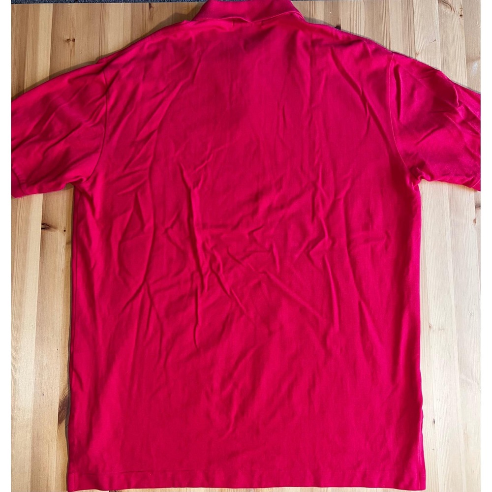 Vintage‎ Polo Ralph Lauren XXL Mens Polo Shirt Red Blue Pony Logo 0451 - Picture 5 of 5